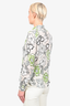Etro Beige/Green Patterned Linen Button Down Shirt Size 44