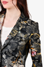 Etro Black Embroidered Blazer Size 44