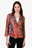 Etro Multicolor Print Button Down Top Size 44