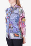 Etro Multicolor Silk Print Button Up Shirt Size 38