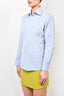 Etro Pale Blue Printed Cotton Button-Up Shirt Size 38 mens