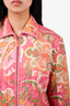 Etro Pink Patterned Padded Jacket Size 44