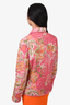 Etro Pink Patterned Padded Jacket Size 44