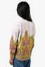 Etro White/Yellow Patterned Button Down Top Size 44