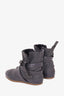 Fabiana Filippi Grey Leather Winter Boots Size 37