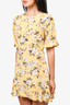Faithfull The Brand Yellow Floral Mini Dress Size XS