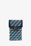 Fauré Le Page Blue Canvas/Leather Call Me 12 Phone Holder