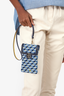 Fauré Le Page Blue Canvas/Leather Call Me 12 Phone Holder