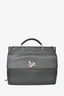 Fendi Black Leather Briefcase with Strap