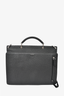 Fendi Black Leather Briefcase with Strap