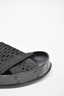 Fendi Black Logo Printed Woven Crossover Sandals Size 37