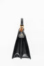 Fendi Black Mini Leather Peekaboo ISEE East-West Bag with Strap