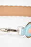 Fendi Blue Scalloped Leather Bag Strap With Coral Spikes