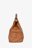 Fendi Brown Leather Large Peek A Boo Top Handle