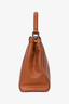 Fendi Brown Leather Medium 'Peekaboo' Bag with Strap (As Is)