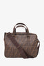 Fendi Brown Pattern Print Zucca 2 Way Handbag
