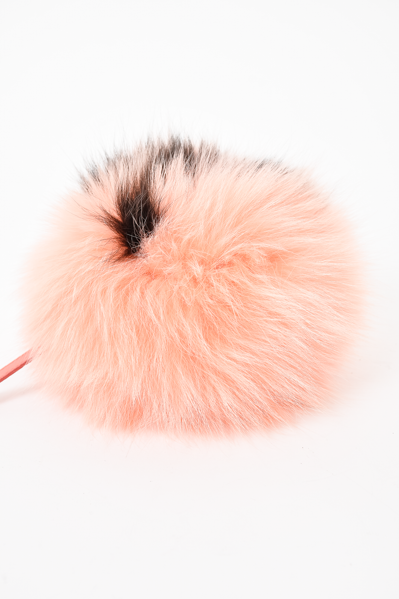Pink puff 2025 ball keychain