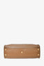 Fendi Dark Brown Leather "Peek-A-Boo" Regular Top Handle Bag