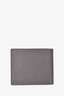 Fendi Grey/Black Leather Vitello Elite Century Shadow Logo Bi-Fold Wallet