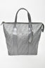 Fendi Grey Coated Canvas Large Tote With Luggage Tag