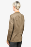Fendi Grey/Tan Cotton/Silk Reversible Blazer Size 48
