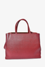 Fendi Maroon Leather 2Jours Tote Bag with Strap