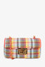 Fendi Multicolor Nappa Intrecciato Mini Be Baguette Shoulder Bag