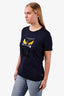 Fendi Navy Monster Logo Shirt Size 46