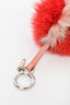 Fendi Red Fur Keychain