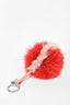Fendi Red Fur Keychain