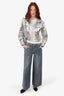 Fendi Silver Cropped Jacket Size 42