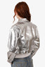 Fendi Silver Cropped Jacket Size 42