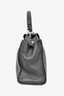Fendi Vintage Black Pebbled Leather Medium Peek-A-Boo Top Handle w/ Strap