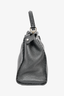 Fendi Vintage Black Pebbled Leather Medium Peek-A-Boo Top Handle w/ Strap