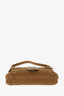 Fendi Vintage Brown Corduroy Baguette Bag