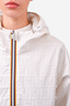 Fendi White Nylon FF Logo Reversible Windbreaker Jacket Size M