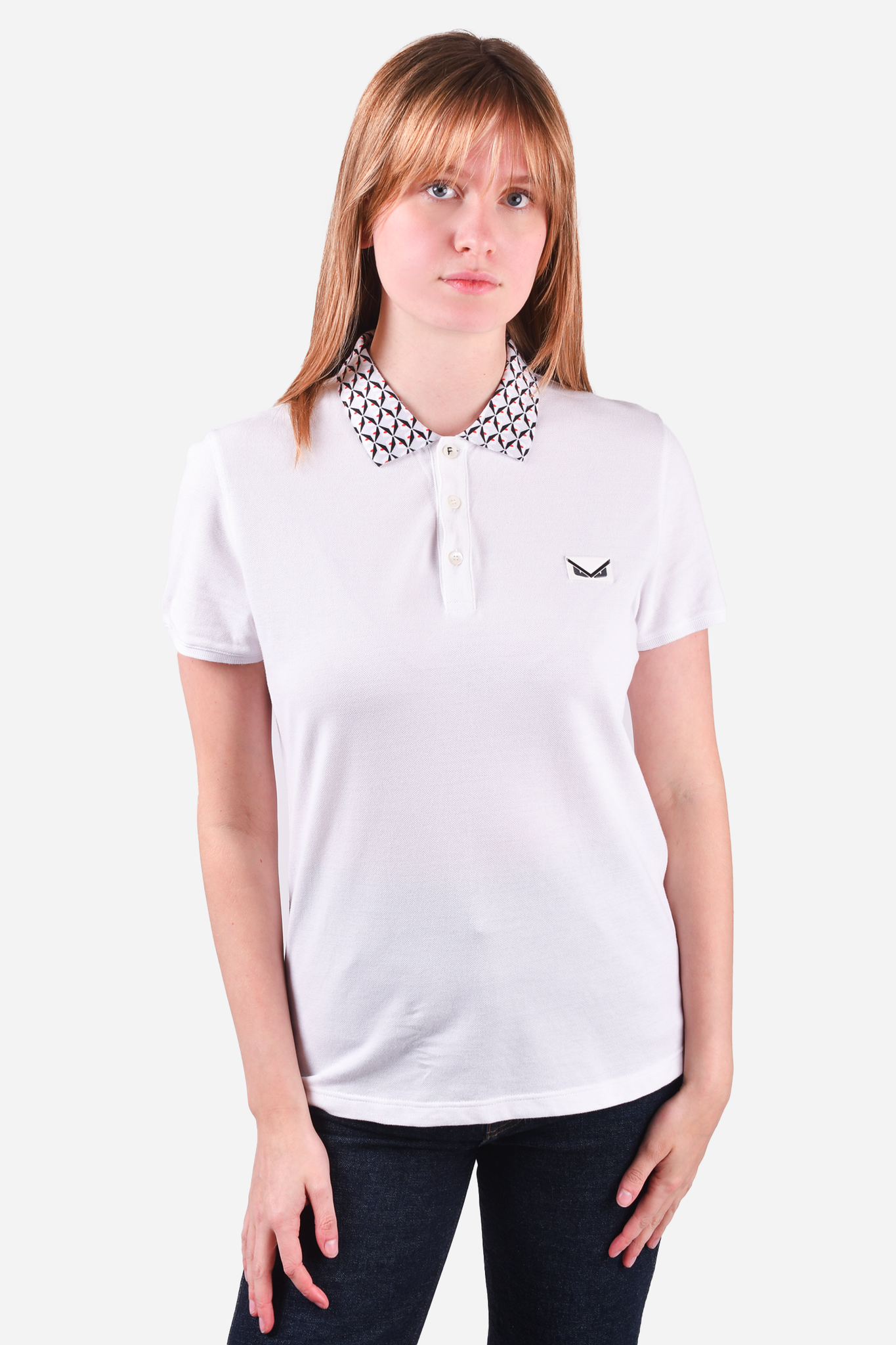 white fendi polo