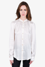 Forte Forte White Silk Satin Blouse Size 3