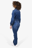 Frame Blue Dark Wash Denim Jumpsuit Size XS