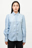 Frame Blue Denim Button-Up Shirt Size M