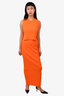 Frame Neon Orange Ribbed Skirt + Tank Top Size XS