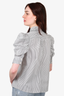 Frame White/Black Puff Sleeve Top Size S