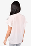 Frame White Silk Button Down Top Size M