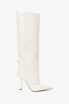 GIA/RHW White Leather 'Rosie 31' Knee High Boots Size 38