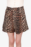 Ganni Leopard Print Short Size 36