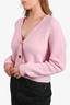 Ganni Pink Alpaca Wool Knit Cardigan Size XS