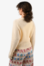 Ganni Yellow Wool Crystal Embellished Cardigan Size S