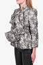 Giambattista Valli Haute Couture Cream/Black Lace Bow Front Jacket Size 2