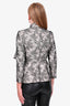 Giambattista Valli Haute Couture Cream/Black Lace Bow Front Jacket Size 2