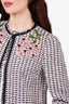 Giambattista Valli Pink Tweed Pattern Jacket Size 44
